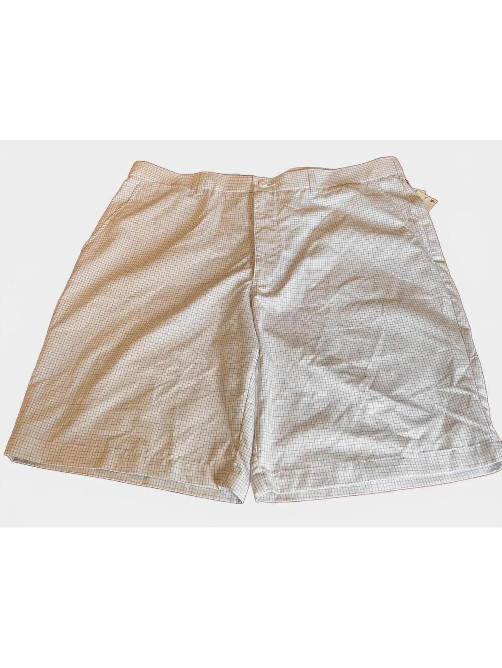 PGA Tour Men's White Checkered Golf Shorts with Tags